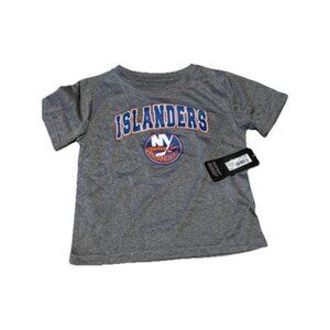 NHL New York Islanders Logo T-Shirt Grey Toddler Size 3T Officially Licensed